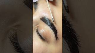 Eyebrows Tinting Tutorial 🖤 browtint eyebrowtint browshaping beautyhack [upl. by Nwhas]