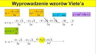 Wzory Vieta  Wyprowadzenie  Matfiz24pl [upl. by Bartosch743]