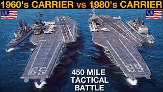 1960s US Carrier Group vs 1980s US Carrier Group Naval Battle 151  Sea Power [upl. by Elnukeda]