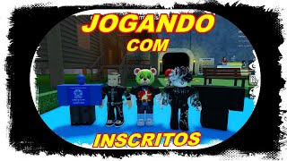 JOGANDO ROBLOX COM INSCRITOS [upl. by Ahsikyt]