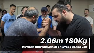 BİLEK GÜREŞİNDE MEYDAN OKUYAN EN GÜÇLÜSÜ OLABİLİR 206m 180 KG YENİLGİSİZ FURKAN vs ASLAN POLAT [upl. by Aramac]