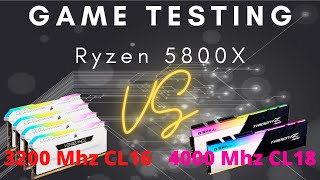 Should I UPGRADE my DDR4 RAM in 2022 3200MHz vs 4000MHz  Game Testing on Ryzen 5800X [upl. by Ydok]