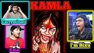 Youtubers play Kamla horror game First Reaction 😄 [upl. by Hajed892]