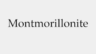 How to Pronounce Montmorillonite [upl. by Herschel]