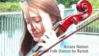 Bartok Romanian Folk Dances  Ariana Nelson cello [upl. by Delores]