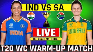 Live India Womens vs South Africa Womens Warmup Match  Today Live Cricket Match indwvssaw T20 [upl. by Aksoyn598]