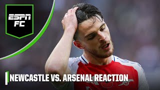 DISASTROUS RESULT Arsenal’s Premier League title hopes take a hit vs Newcastle  ESPN FC [upl. by Atinrahc]