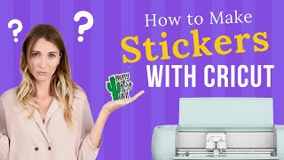 How to Make Stickers with Cricut Machine cricut designspace cricutmade sticker begginersguide [upl. by Rudolf]