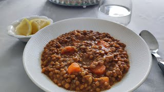 Lentilles vertes à la marocainerecette végétarienne [upl. by Jar]