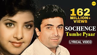 Sochenge Tumhe Pyar Lyrical  Deewana  RishiKapoor Divya Bharti  90s Best Song [upl. by Anidam]