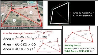 How to Calculate Land Area  Irregular Shape  Part I [upl. by Atiniv969]