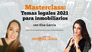 MASTERCLASS Temas legales para inmobiliarios ⚖ [upl. by Enileuqaj]