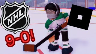 I scored SO MANY goals in ROBLOX HOCKEY [upl. by Eralc812]