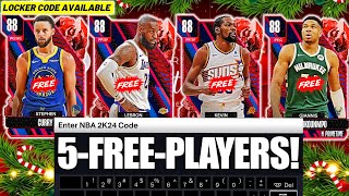 Hurry and Use the New Christmas Locker Codes for Free Lebron James and Free Steph Curry NBA 2K24 [upl. by Ayvid998]