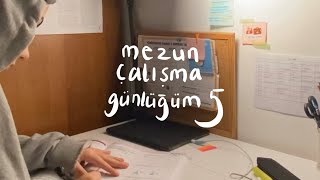 sabah 6’da kalkarak ders çalışmak  mezun çalışma günlüğüm 5 [upl. by Attenehs]