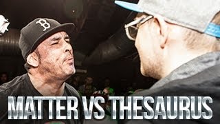 MATTER VS THE SAURUS  Dont Flop Rap Battle [upl. by Teerprah]