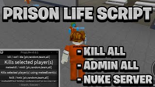 NEW OP Prison Life Keyless Script Pastebin  ROBLOX Nuke All amp Admin Commands [upl. by Prudence340]