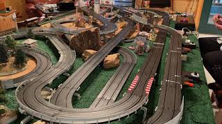 HO Slot Car Track  AFX Giant Raceway  Run some cars jaghobbies [upl. by Nets]