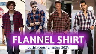 🔥 FLANNEL SHIRT outfit mens 🔥 check shirt outfit ideas for mens 🔥 [upl. by Aneahs]