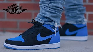 Air Jordan 1 Royal Reimagined  Review Sizing amp OnFoot [upl. by Airdnahs]