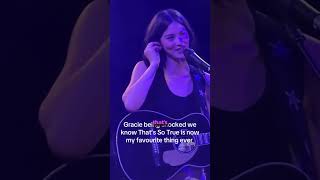 Gracie Abrams was SHOCKED when the crowd knew her unreleased song [upl. by Cleti]