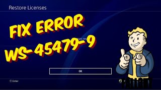 How To Fix PS4 Error WS454799 [upl. by Amsab]