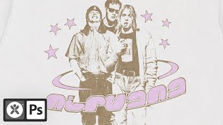 Designing A Nirvana Tee But Its In Y2K Aesthetic  Ep 2 [upl. by Joanne]