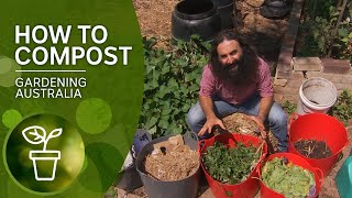 How to make great compost  DIY Garden Projects  Gardening Australia [upl. by Nedyah]