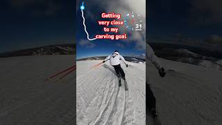 Getting very close to my ski carving goal I’m working towards this season ski carving [upl. by Jabon575]