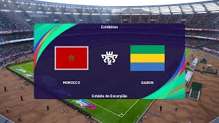 Morocco vs Gabon 06092024 Africa Cup of Nations PES 2021 [upl. by Epoh]