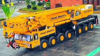 HUGE RC MODEL TRUCK CRANE DEMAG AC 1300 FRANZ BRACHT KG IN DETAIL AND ACTION [upl. by Earized]