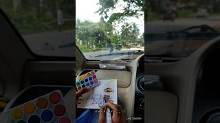 Live Sketch  watercolour outdoors location PutturDk watercolor trending explore [upl. by Eramat]