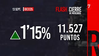 Flash cierre de mercados 13092024 [upl. by Aicert]