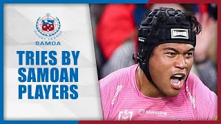 Samoan Players Top Tries of August [upl. by Appel]