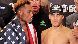 JERMELL CHARLO REFUSES TO BREAK STARE DOWN WITH BRIAN CASTANO IN INTENSE FULED WEIGH IN  FULL VIDEO [upl. by Erlin991]