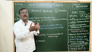 KSET 2024 P1 Unit 2Research Aptitude Outline by DGK Sir [upl. by Acined]