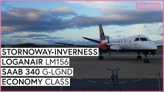 LOGANAIR Stornoway to Inverness SAAB 340 Trip Report [upl. by Anoek909]