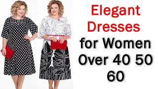 Gorgeous Dresses For Women Over 50 and 60 [upl. by Materi]