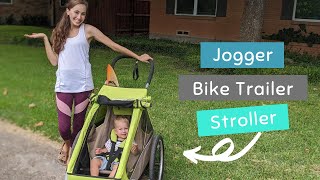 31 Croozer Review  BEST Jogger Bike Trailer amp Stroller  Mama Says [upl. by Oikim195]