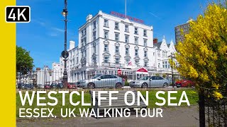 4K Westcliff on Sea Essex UK 2022  Virtual walk of Westcliff Cliffs and Seafront [upl. by Ashling578]