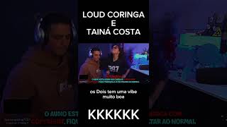 Loud coringa dançando com Tainá Costa na Live shorts [upl. by Zinah370]