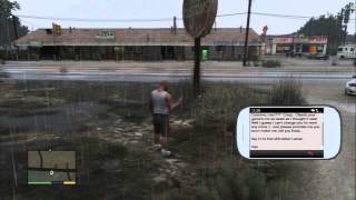 Grand Theft Auto V  Hao Email After Buying Los Santos Customs Franklin Clinton PS3 [upl. by Adihsaar732]