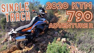 2020 KTM 790 Adventure R VS Single Track [upl. by Alison247]