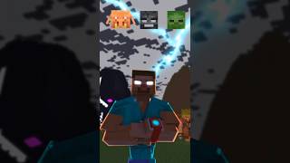 MINECRAFT PIGLIN vs WITHER vs STEVE ZOMBIE minecraft shorts [upl. by Curcio]