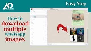 How to download multiple whatsapp images document on whatsapp web [upl. by Oivaf766]