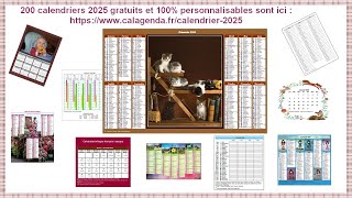 Calendriers 2025 [upl. by Eikcim]