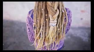 Mountain Dreads  Dreadlock Hairstyles  Using the Spiralock Bendable wire Dread tie [upl. by Rorie]