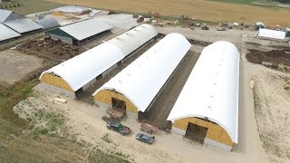 Carl Frook Beef Finishing Facility Featuring Three Fabric Buildings [upl. by Nonnelg400]