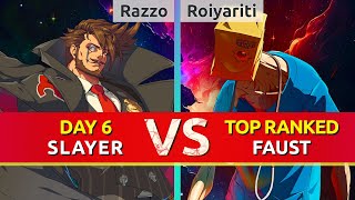 GGST ▰ Razzo Slayer vs Roiyariti TOP Ranked Faust High Level Gameplay [upl. by Baryram]