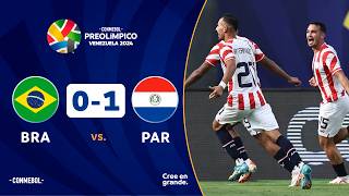 BRASIL vs PARAGUAY 01  RESUMEN  CONMEBOL PREOLÍMPICO  FASE FINAL [upl. by Nnylhsa257]